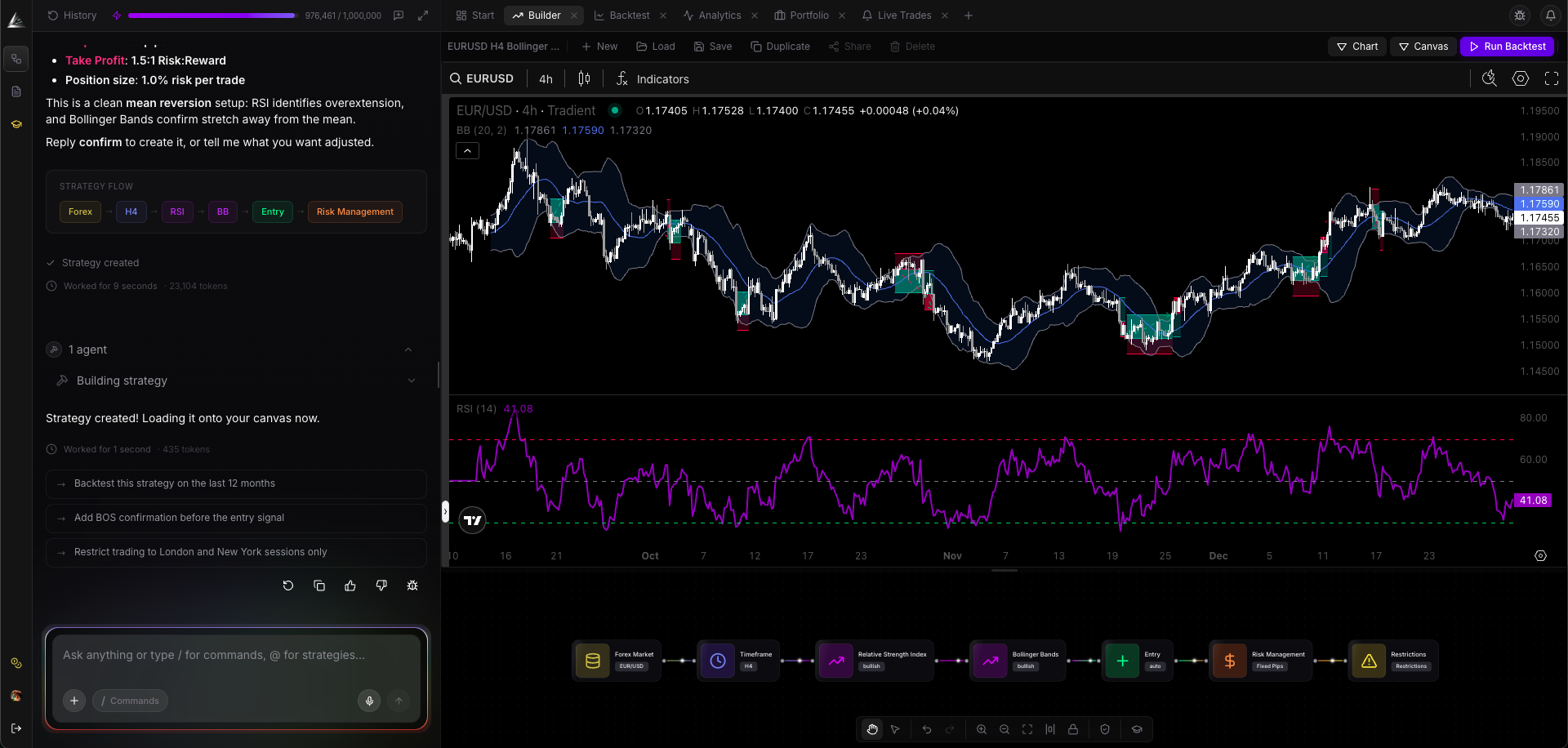 Tradient platform preview
